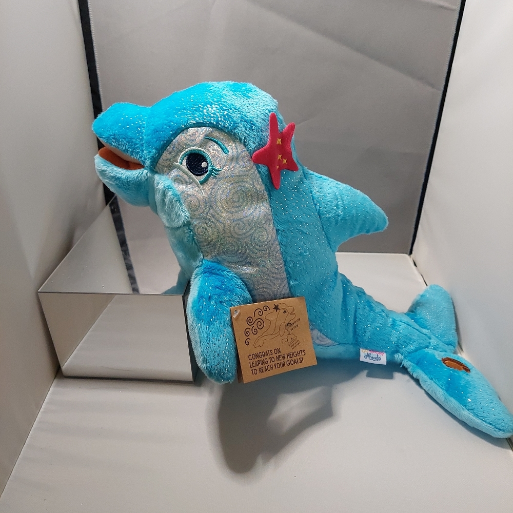 Go bright ahead, Coral the Dolphin Girl scout reward, plush